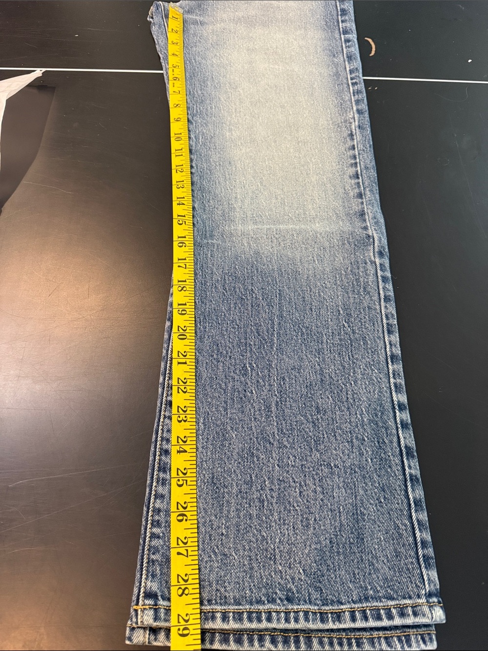 NWT Modern American High Rise Jackson The Dad Relaxed Straight Jean stereo blue - Picture 8 of 8
